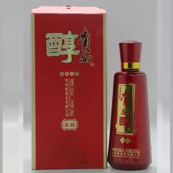 贵州醇 红韵 52度浓香型白酒 500ml*6